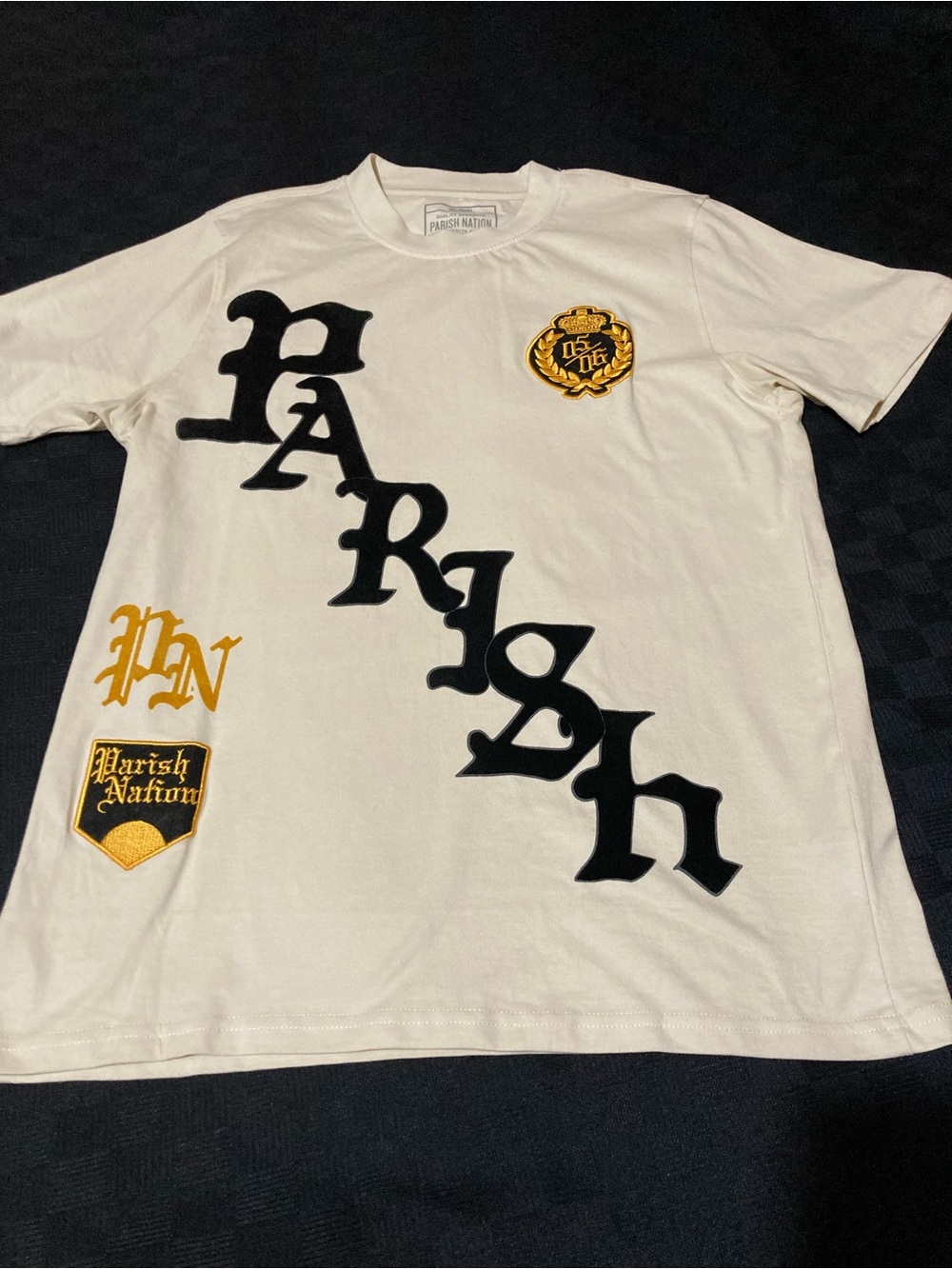 Parish Nation Men’s White Short Sleeve Graphic Tee